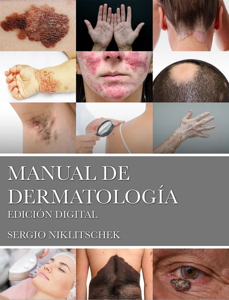 Portada del Manual de Dermatología del Dr. Niklitschek, edición digital